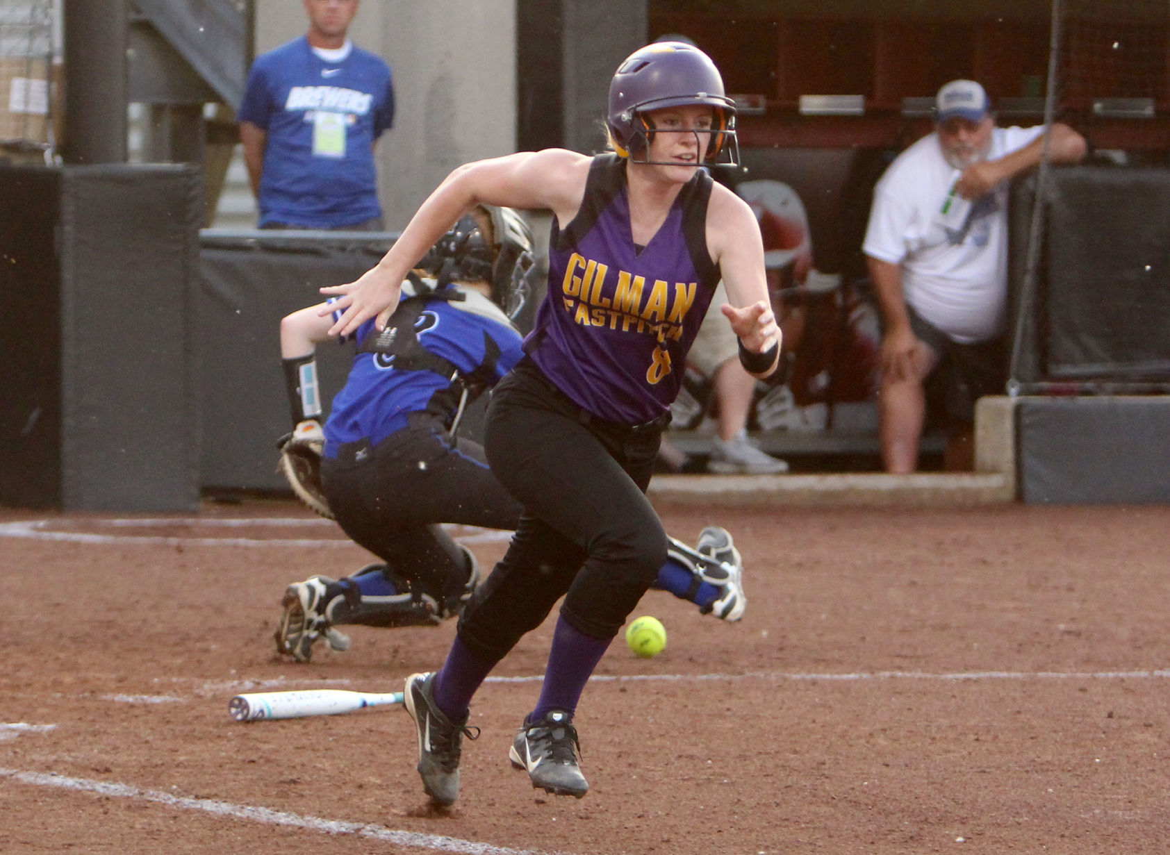 Gilman vs Blair-Taylor softball at Division 5 state semifinals 6-6-19